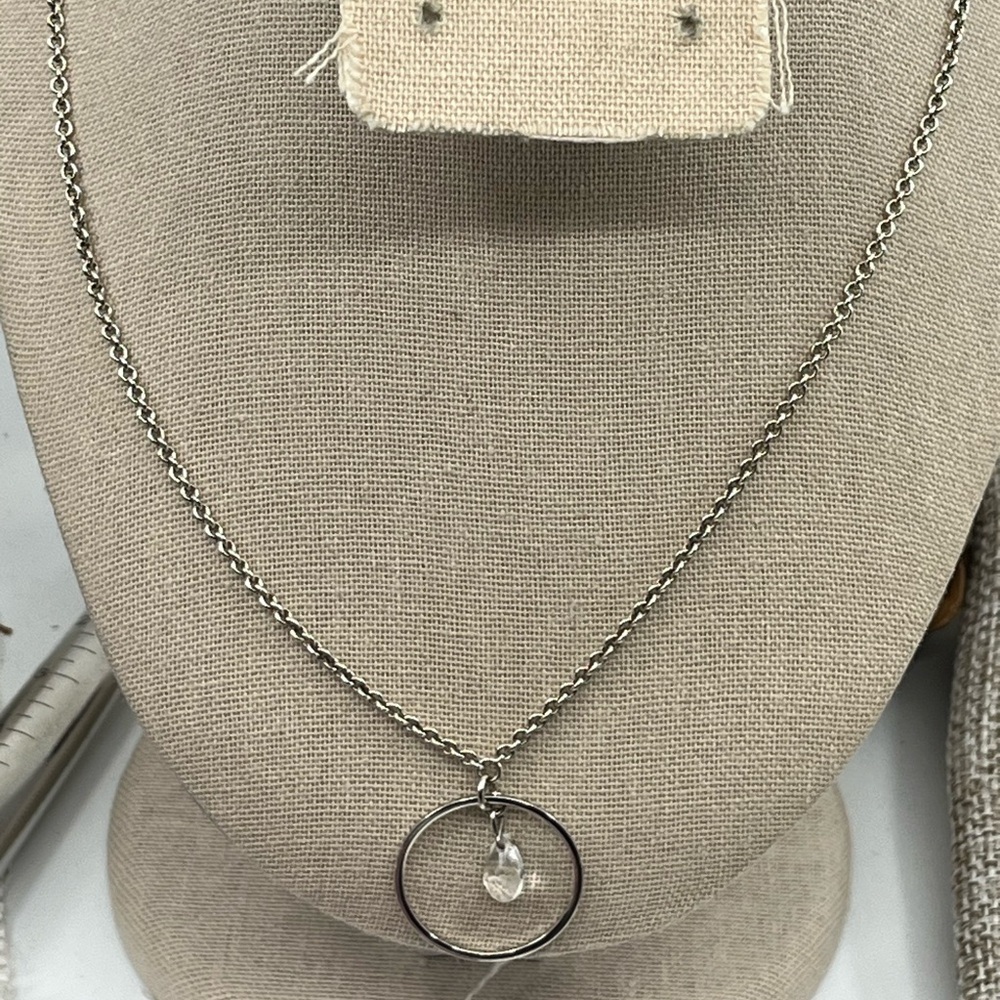 Purely Silver 999 Fine Silver Adjustable Necklace with Circle Pendant Charm - Picture 5 of 16
